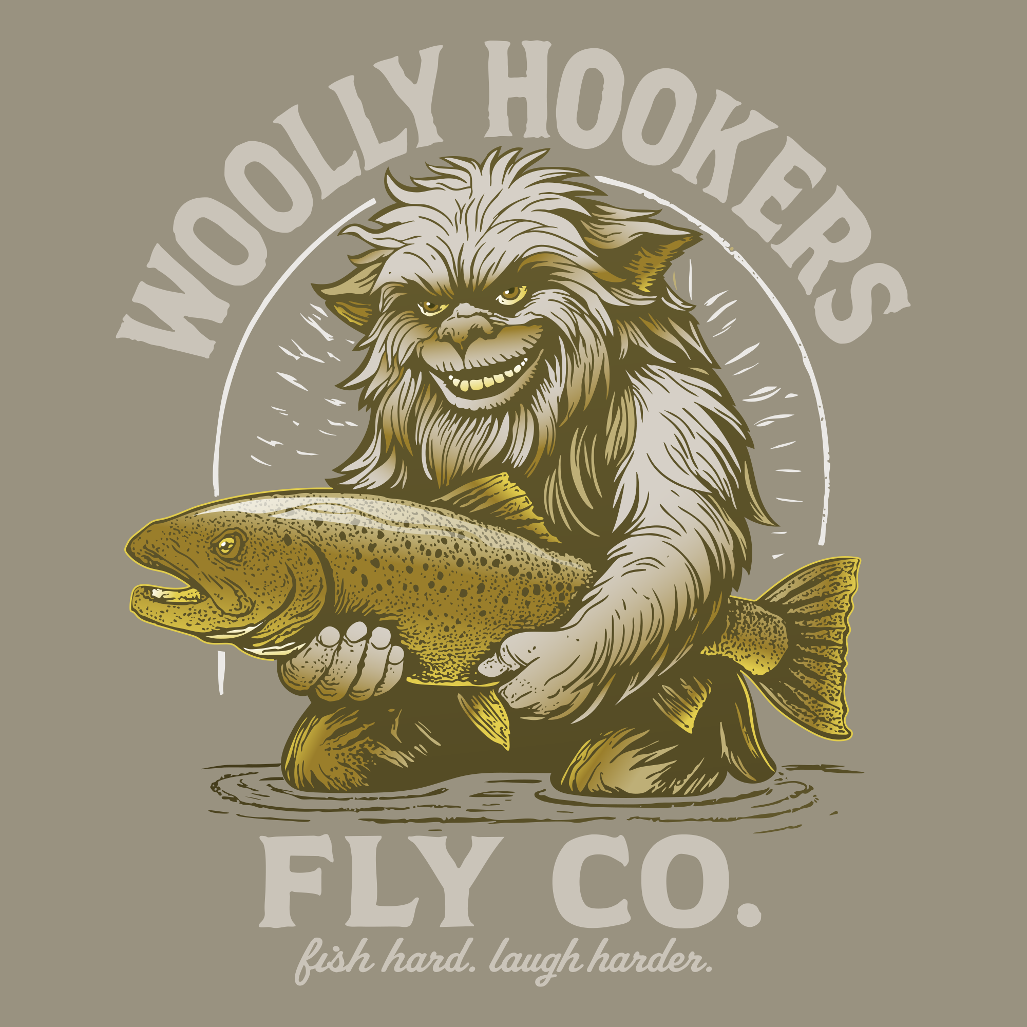 Mr. Brown Tee – Woolly Hookers Fly Co.